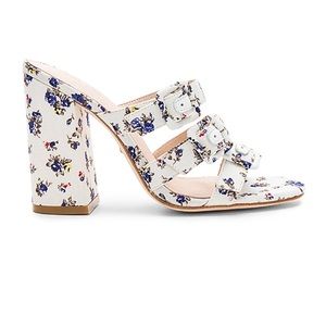 Floral block heel sandals!